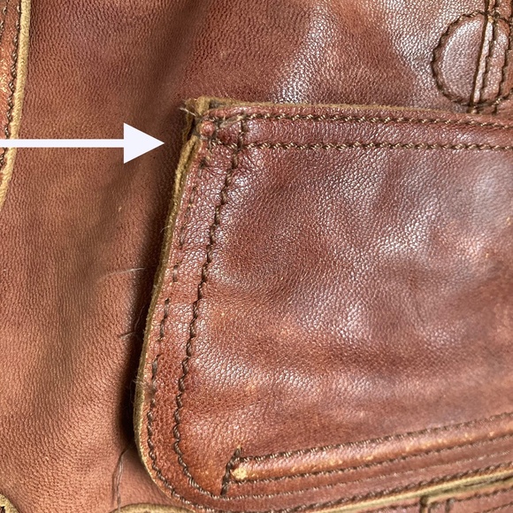 Bed Stu cobbler series crossbody bag with flaws - Picture 4 of 10